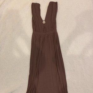 Dark Mauve/Brown Maxi Dress in Size M
